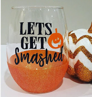 Pinterest Pumpking Wine Glass